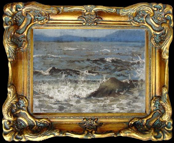 framed  William Stott of Oldham Breaking Wave, Ta045